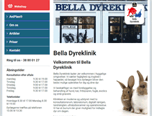 Tablet Screenshot of belladyreklinik.dk